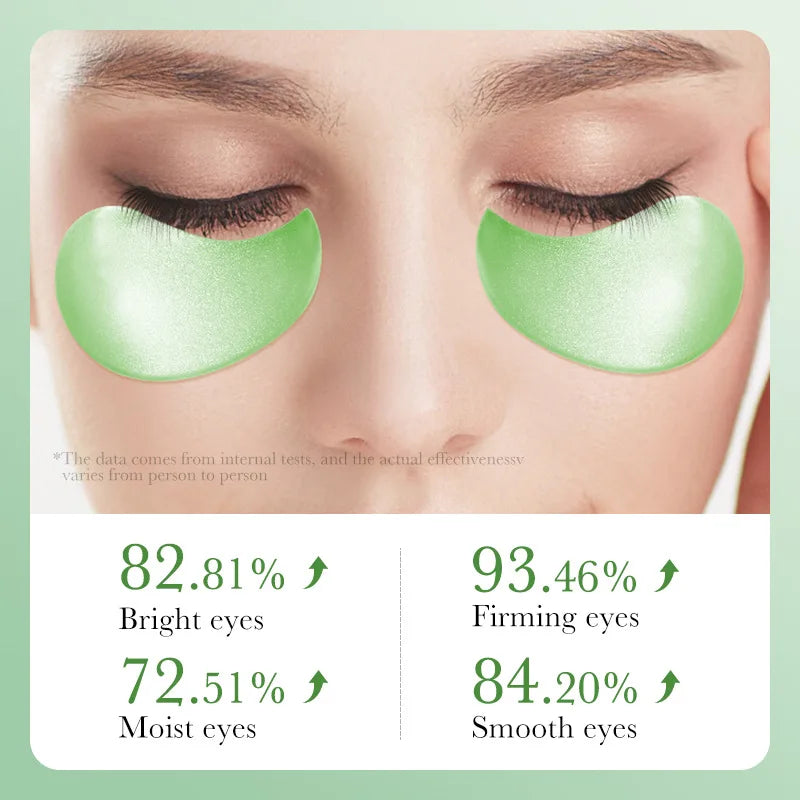 60Pcs Aloe Vera Collagen Eye Mask anti Dark Circles Removal Eyes Bags Moisturizing Firming Eye Patches Eyes Skin Care Products