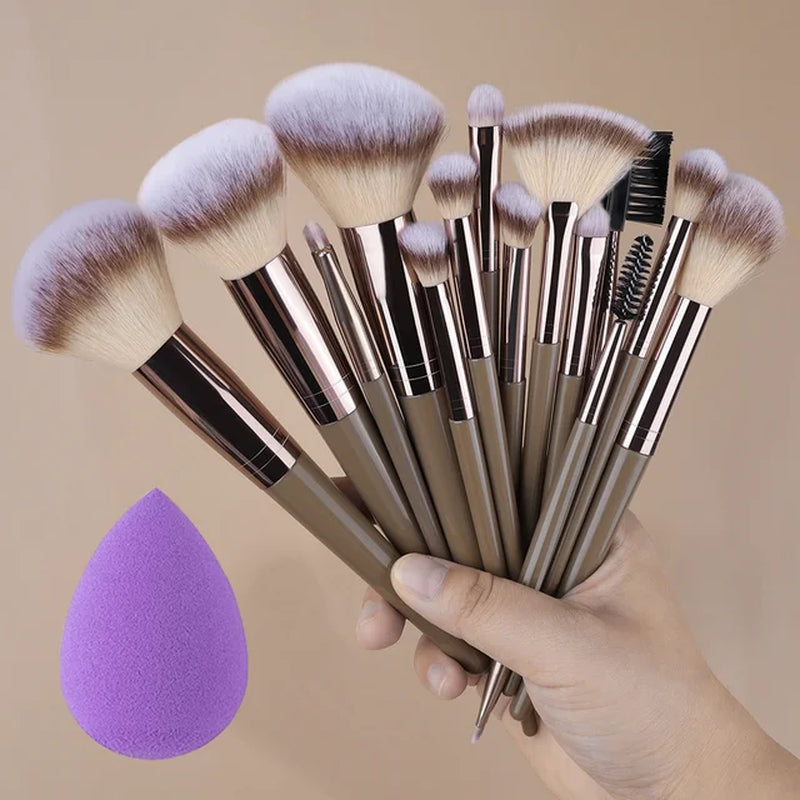 1/20Pcs Makeup Brush Set Professional Super Soft Detail Blush Highlighter Foundation Concealer Eyeshadow Brush Women Beauty Tool