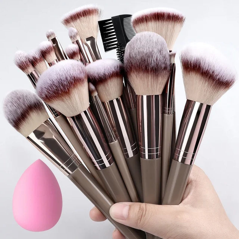 1/20Pcs Makeup Brush Set Professional Super Soft Detail Blush Highlighter Foundation Concealer Eyeshadow Brush Women Beauty Tool