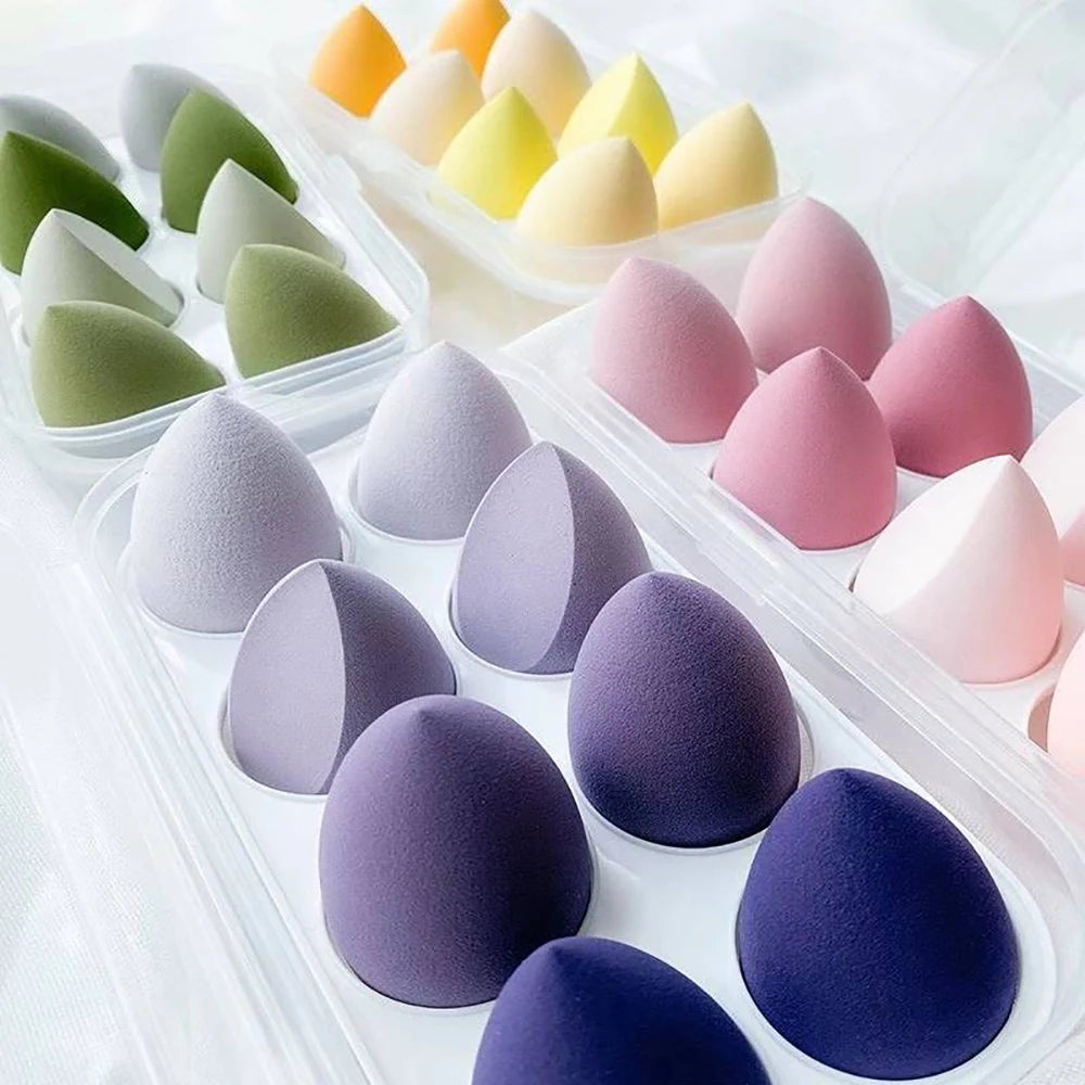 4/8Pcs Makeup Sponge Blender Beauty Egg Cosmetic Puff Soft Foundation Sponges Powder Puff Women Make up Accessories Beauty Tools