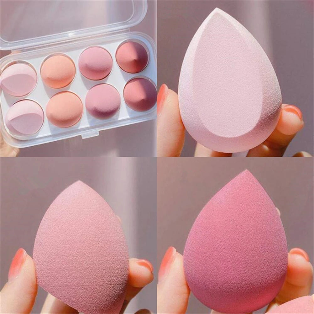 4/8Pcs Makeup Sponge Blender Beauty Egg Cosmetic Puff Soft Foundation Sponges Powder Puff Women Make up Accessories Beauty Tools