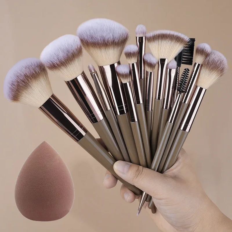 1/20Pcs Makeup Brush Set Professional Super Soft Detail Blush Highlighter Foundation Concealer Eyeshadow Brush Women Beauty Tool