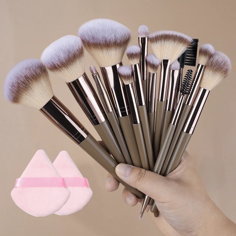 1/20Pcs Makeup Brush Set Professional Super Soft Detail Blush Highlighter Foundation Concealer Eyeshadow Brush Women Beauty Tool