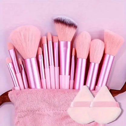 13-Piece Luxury Synthetic Nylon Makeup Brush Set