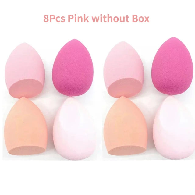 4/8Pcs Makeup Sponge Blender Beauty Egg Cosmetic Puff Soft Foundation Sponges Powder Puff Women Make up Accessories Beauty Tools