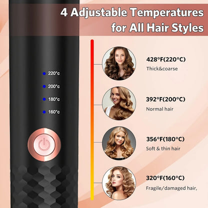 Revolutionary Automatic Hair Curler - Effortless Curls with Tourmaline Ceramic Technology