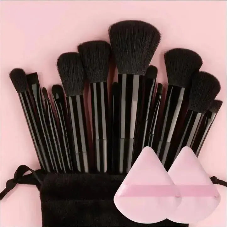 13-Piece Luxury Synthetic Nylon Makeup Brush Set