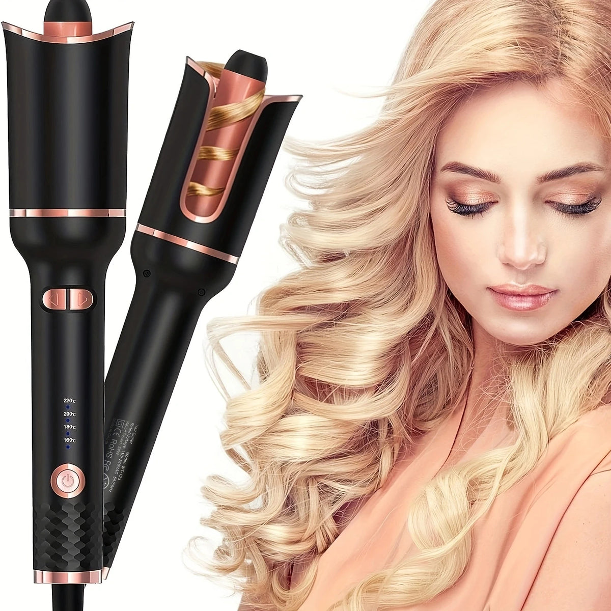 Revolutionary Automatic Hair Curler - Effortless Curls with Tourmaline Ceramic Technology