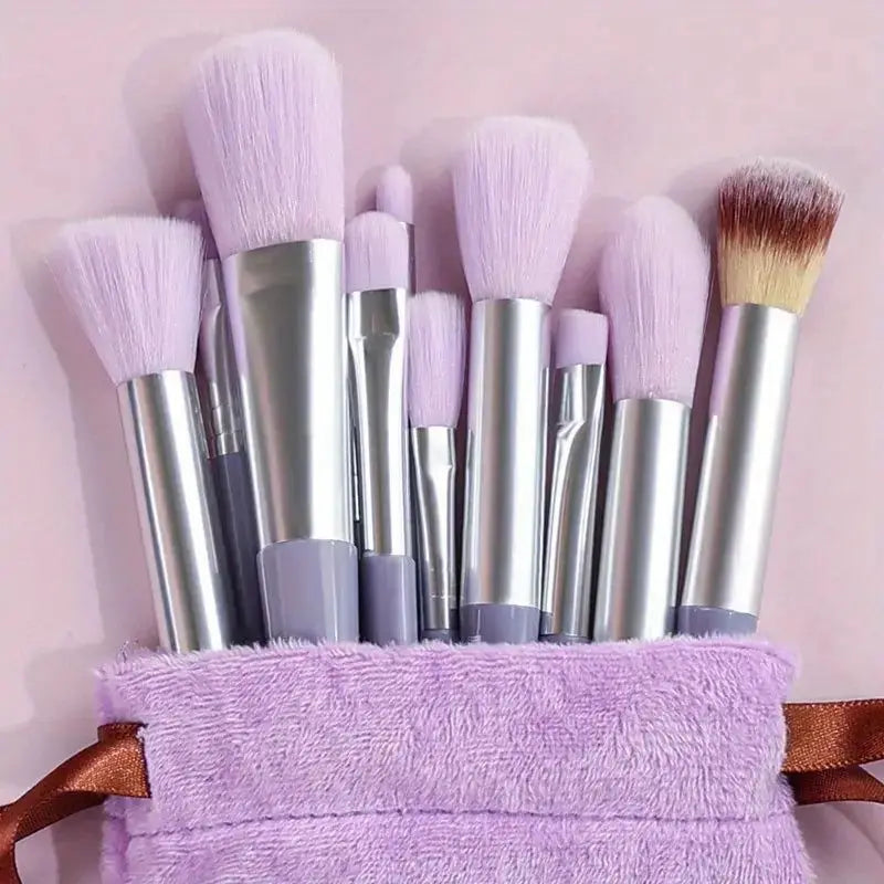 13-Piece Luxury Synthetic Nylon Makeup Brush Set