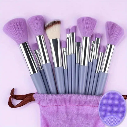 13-Piece Luxury Synthetic Nylon Makeup Brush Set