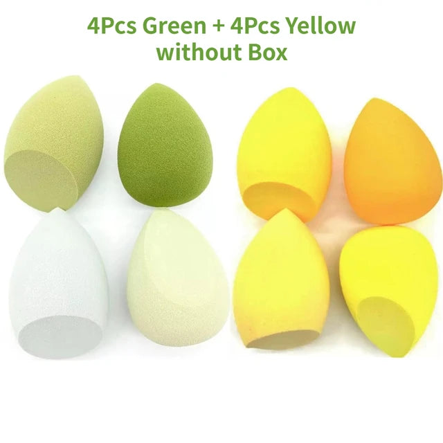 4/8Pcs Makeup Sponge Blender Beauty Egg Cosmetic Puff Soft Foundation Sponges Powder Puff Women Make up Accessories Beauty Tools