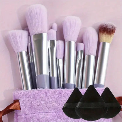 13-Piece Luxury Synthetic Nylon Makeup Brush Set