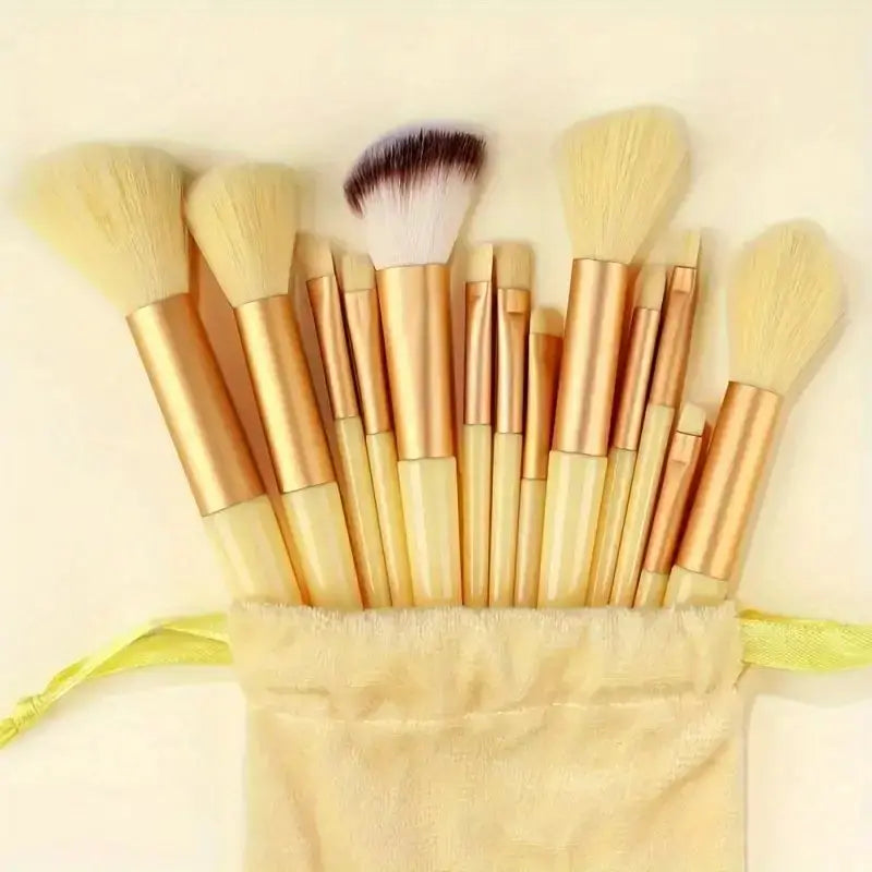 13-Piece Luxury Synthetic Nylon Makeup Brush Set