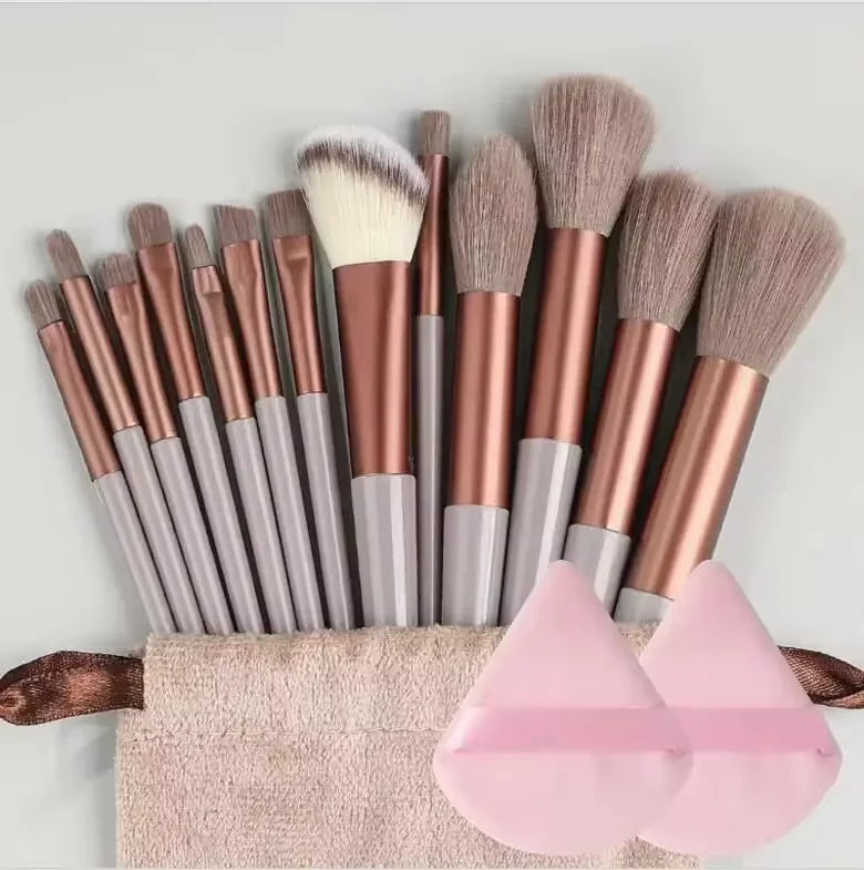 13-Piece Luxury Synthetic Nylon Makeup Brush Set