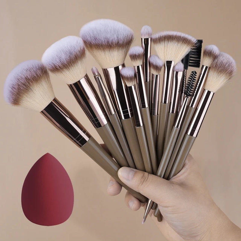 1/20Pcs Makeup Brush Set Professional Super Soft Detail Blush Highlighter Foundation Concealer Eyeshadow Brush Women Beauty Tool