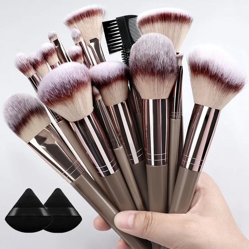 1/20Pcs Makeup Brush Set Professional Super Soft Detail Blush Highlighter Foundation Concealer Eyeshadow Brush Women Beauty Tool