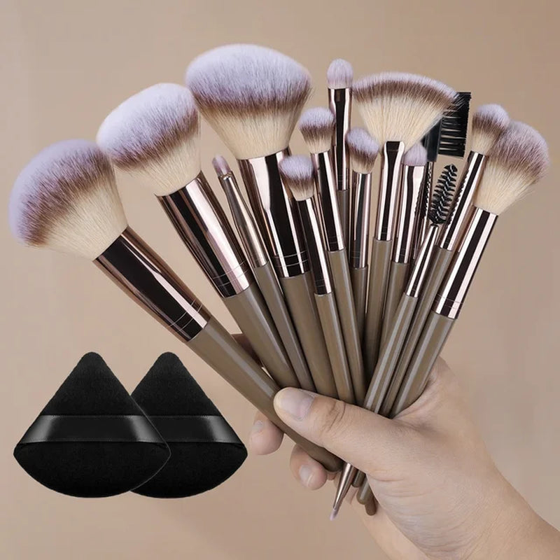 1/20Pcs Makeup Brush Set Professional Super Soft Detail Blush Highlighter Foundation Concealer Eyeshadow Brush Women Beauty Tool